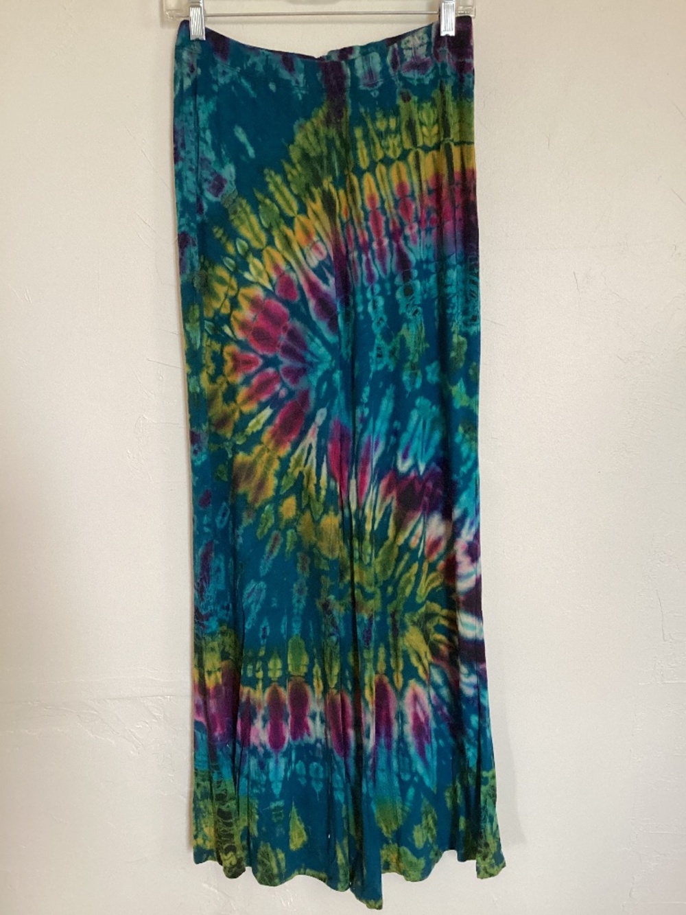 Tie Dye Pants Flare Leg Stretch Kathmandu One Size Rayon Spandex Dance Yoga